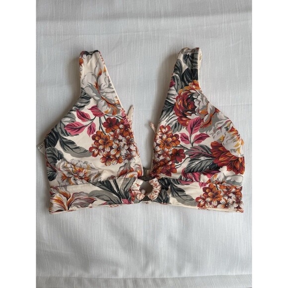 MAAJI Bath Stamp Eloise Long Line Triangle Reversible Bikini Top Sz L New - Picture 6 of 9